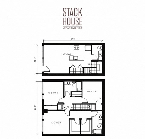 Stack House Apartments in Seattle, Washington B72 Floor Plan